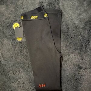 DREW HOUSE Ribbed Long Johns Black Size Large